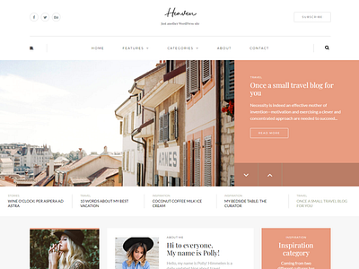 Heaven - personal minimal wordpress theme