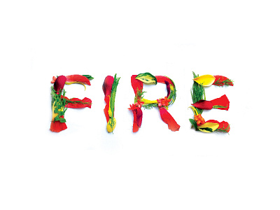 Fire experimental experimental typography flowers typography