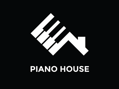 Piano House logo design branding design design art flat illustration logo minimal vector