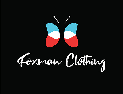 foxman clothing logo concept branding design flat icon illustration logo web