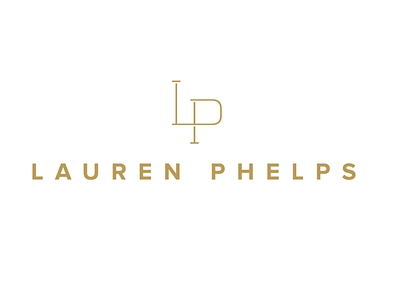 Lauren Phelps branding lettering logo lp logo