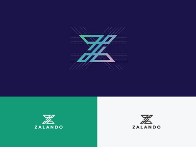 Zalando Logo Concept branding business logo letter logo logo logo design minimal modern logo unique z letter zalando