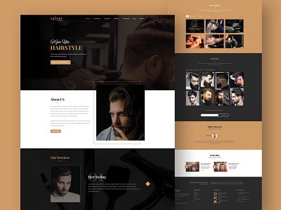 Barbershop Landing Page Design