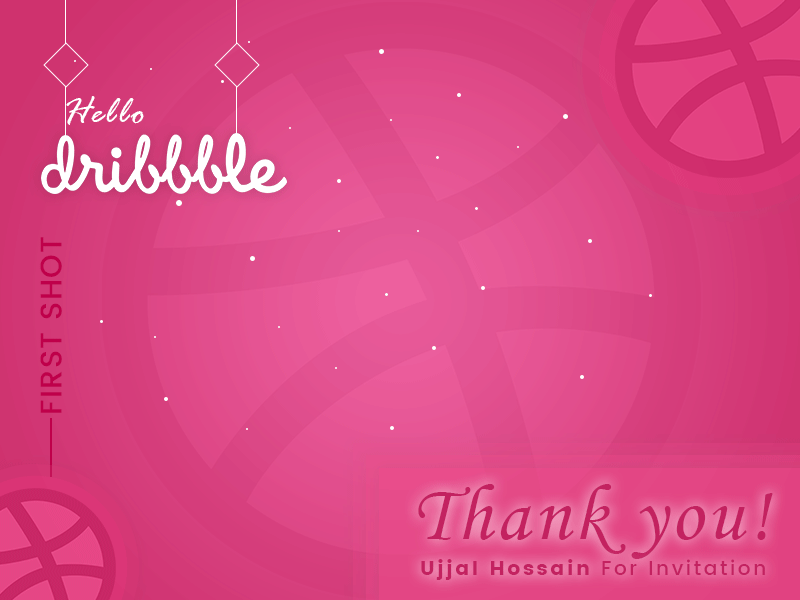 Hello Dribbble dribbble firstshot hello welcome