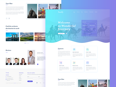 Travel Agency Website home page hotel booking landing page single page tour tour landing page travel travel trip travellers travelly trip ui uiux vacation webdesign website