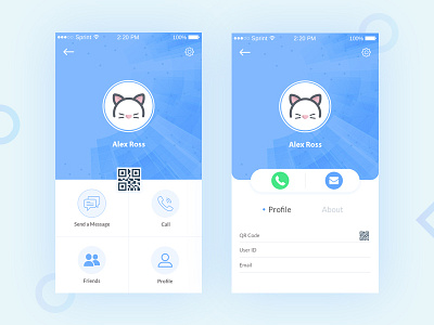 App User Profile UI Design app daily mobile app profile ui user interface user profile