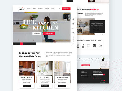 KitchenMagic clean design kitchen minimal page typogrpahy ui ux web web design