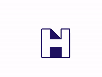 Hephix Rebrand animated animation block h h animation h logo logo