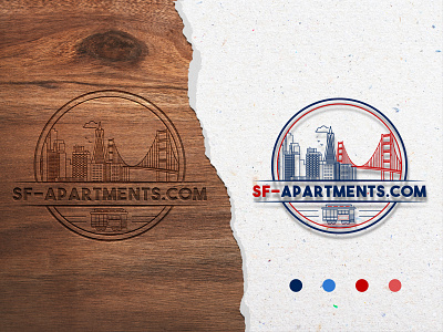 San Fransisco Apartments branding graphic design logo real estate