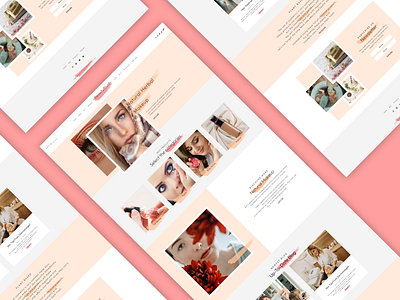 BeautyBlush beauty branding feminine infibrain ui ui ui design web design website ui ux