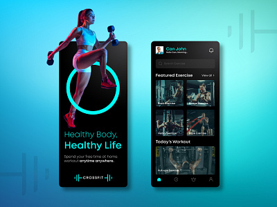 Crossfit figma fitness app health and fitness healthcare mobile app design mobile app ui ui ux design