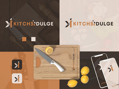Kitchendulge graphic design minimalist logo design