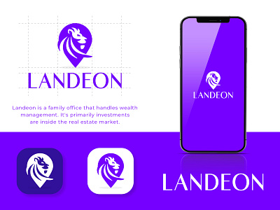 Landeon clean logo graphic design neat logo