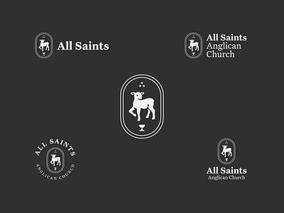 All Saints agnus dei branding church illustraion lamb