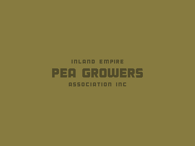 PEA GROWERS #1 branding pea growers typedesign typography