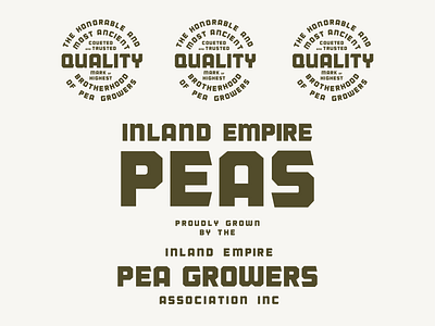 Pea Growers #2 branding pea growers type design typeface typography
