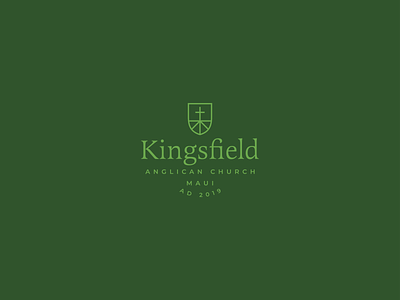 Kingsfield Anglican Church branding church cross kingsfield