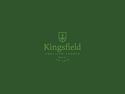 Kingsfield Anglican Church branding church cross kingsfield