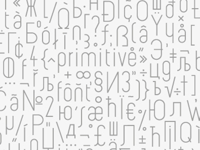 primitive font font freshmeat minimal primitive typeface typography typre