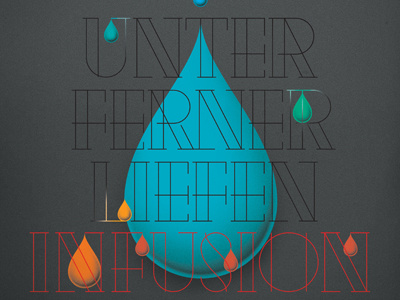 ufl album blue cover drop infusion lettering tear typo typography ufl