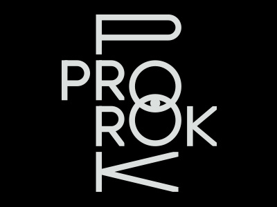 Prorok eye lettering minimal prorok type typo typography