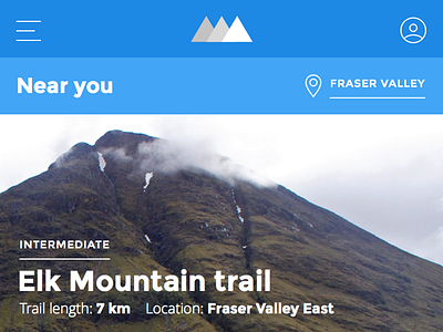 Mountain Climbers App dashboard iphone app montserrat