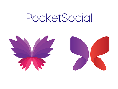 PocketSocial App logo concept