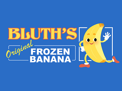 Bluth's Frozen Banana arrested development banana dessert logo mascot tv