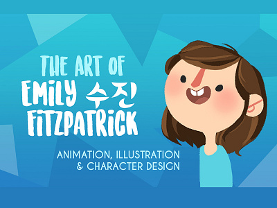 Art of Emily Business Card character character design