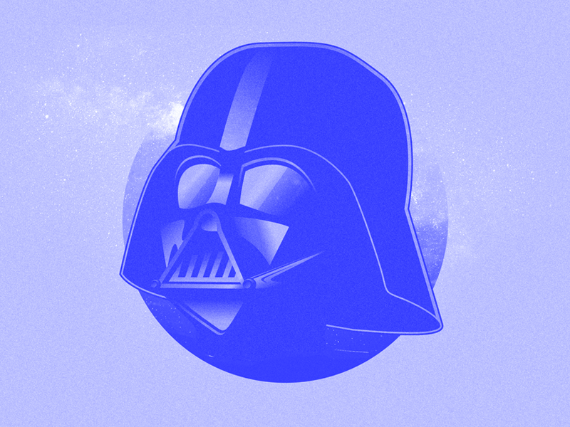 Darth Vader dark side darth vader empire illustration light saber print space star wars
