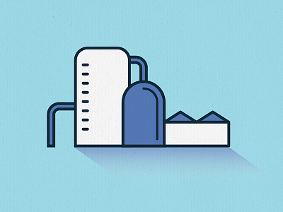 Water Treatment Plant illustration