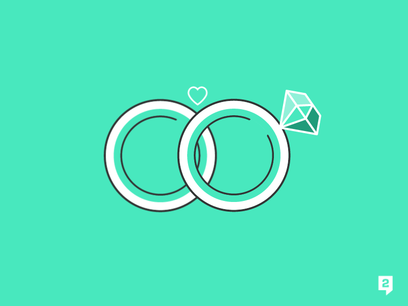 Rings of LOB animation diamond gif green heart love motion graphic ring