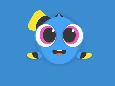 Dory - Pure CSS Image css dory finding nemo html