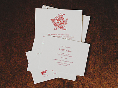 Letterpressed Invitation Suite invitation invitation suite letterpress print wedding