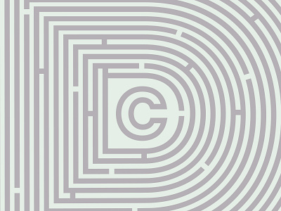 Maze branding design graphics logo maze trippy