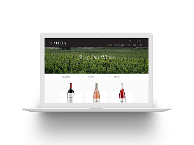 Mira Winery Website digital ecommerce responsive shop web design website wine