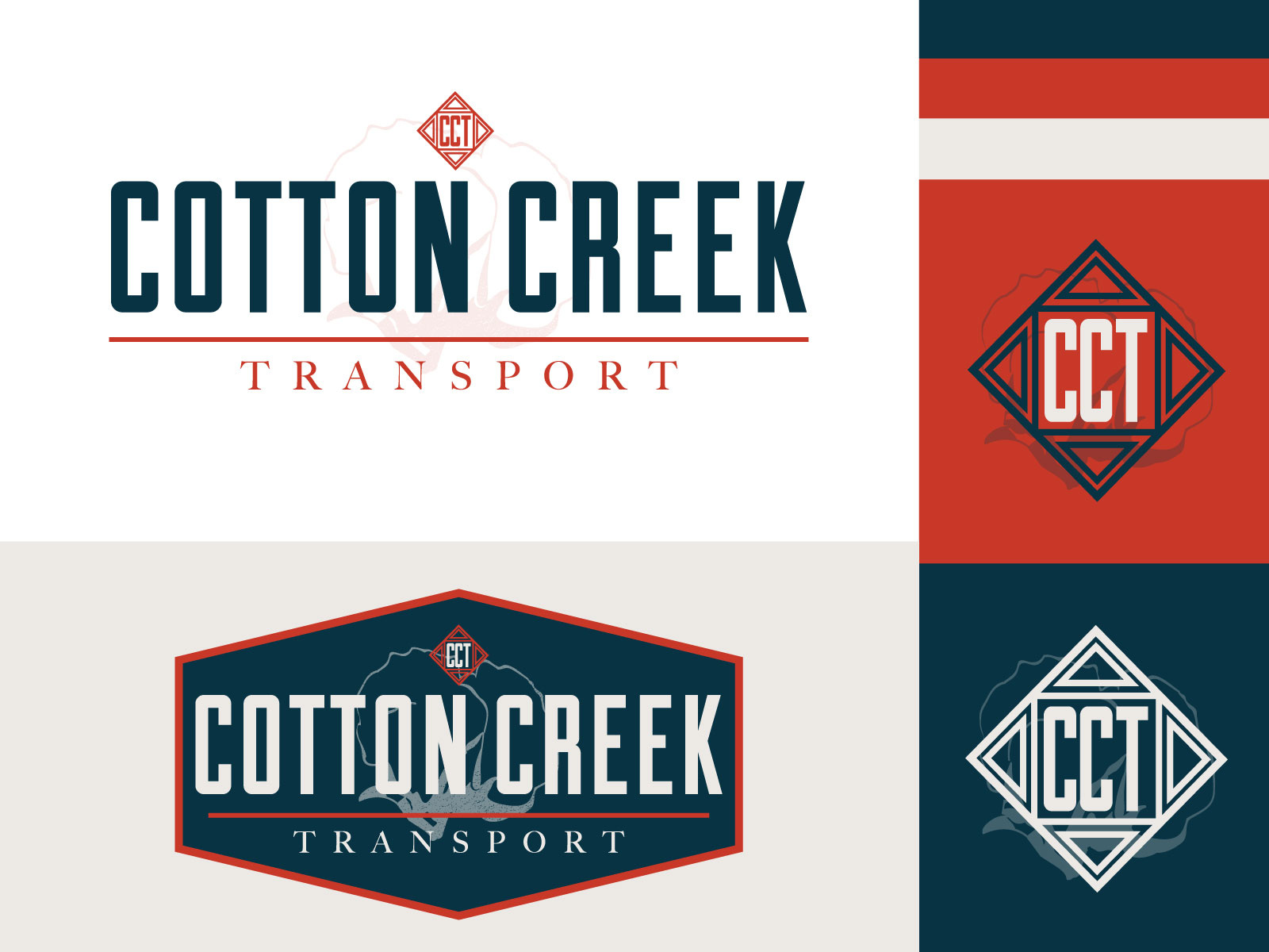 Cotton Creek Logo by Erin Stewart on Dribbble