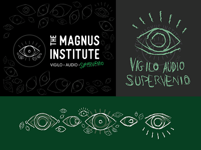 The Magnus Institute - Watcher's Crown eye eye logo logo logo design logo exploration podcast podcast logo