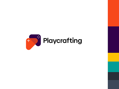Playcrafting Logo branding design icon logo typography vector