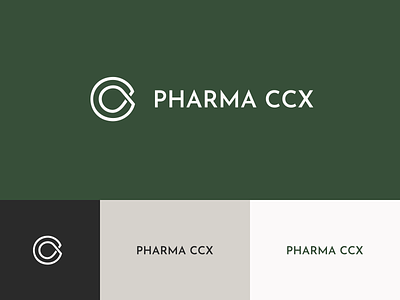 PharmaCCX logo branding icon logo typography vector