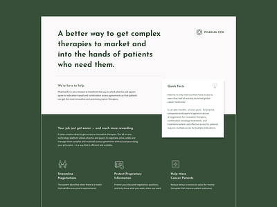 PharmaCCX Overview branding design layout print typography