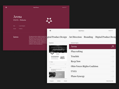 RCF - Website design layout typography visual design web design website