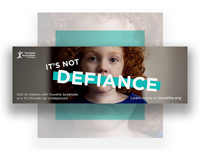 Tourette Association advertisement banners billboard digital digital billboard non profit typography