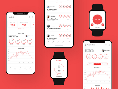 mPaceline app design layout ui ux visual design