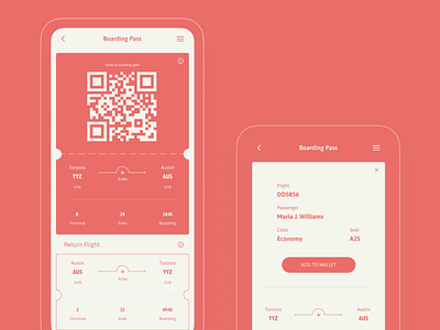 Boarding Pass app dailyui design layout ui visual design