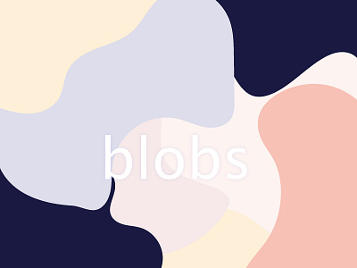 Blobs abstract design illustration web