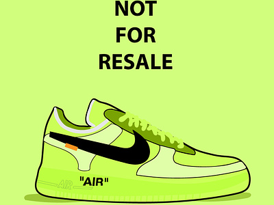 OffWhite Neon Nike illustration