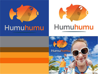Humuhumu logo. Hawaiian Trigger Fish