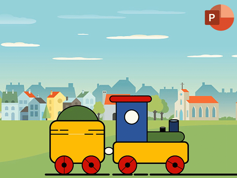 Toy Train Animation in PowerPoint by The Teacher on Dribbble