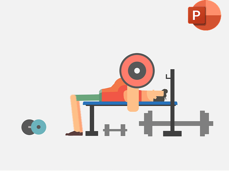 Bench Press Excersie Infographic in Microsoft PowerPoint animation animation powerpoint motion graphics powerpoint powerpoint animation powerpoint presentation ppt animation
